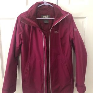 Jack Wolfskin, Size M, Karelia Trail Waterproof Insulated Jacket, Amethyst